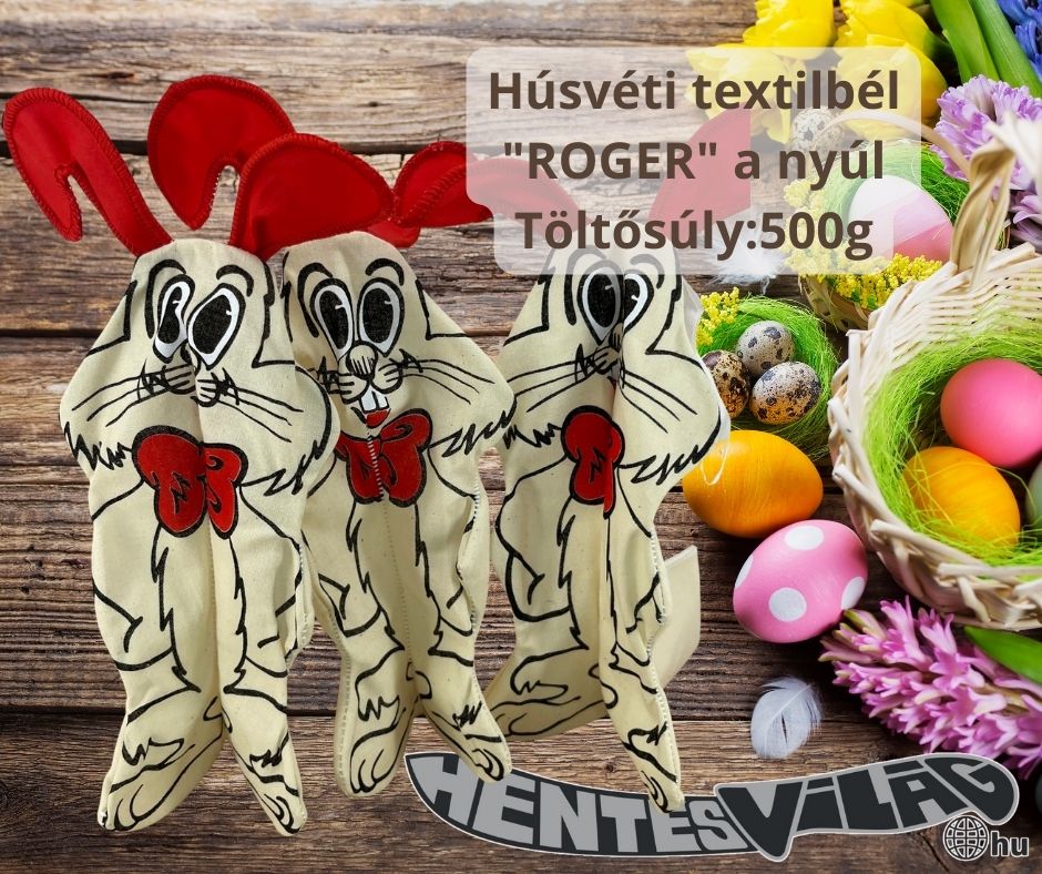 Húsvéti textilbél "ROGER" a nyúl.