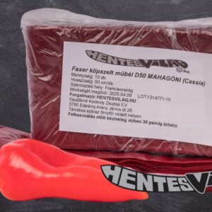 Faser műbél Klipszelt, akasztóhurokkal mahagóni színben 50-es kaliber