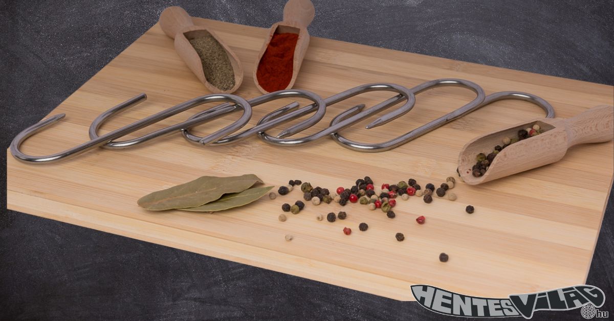 Rozsdamentes húskampó 12 cm