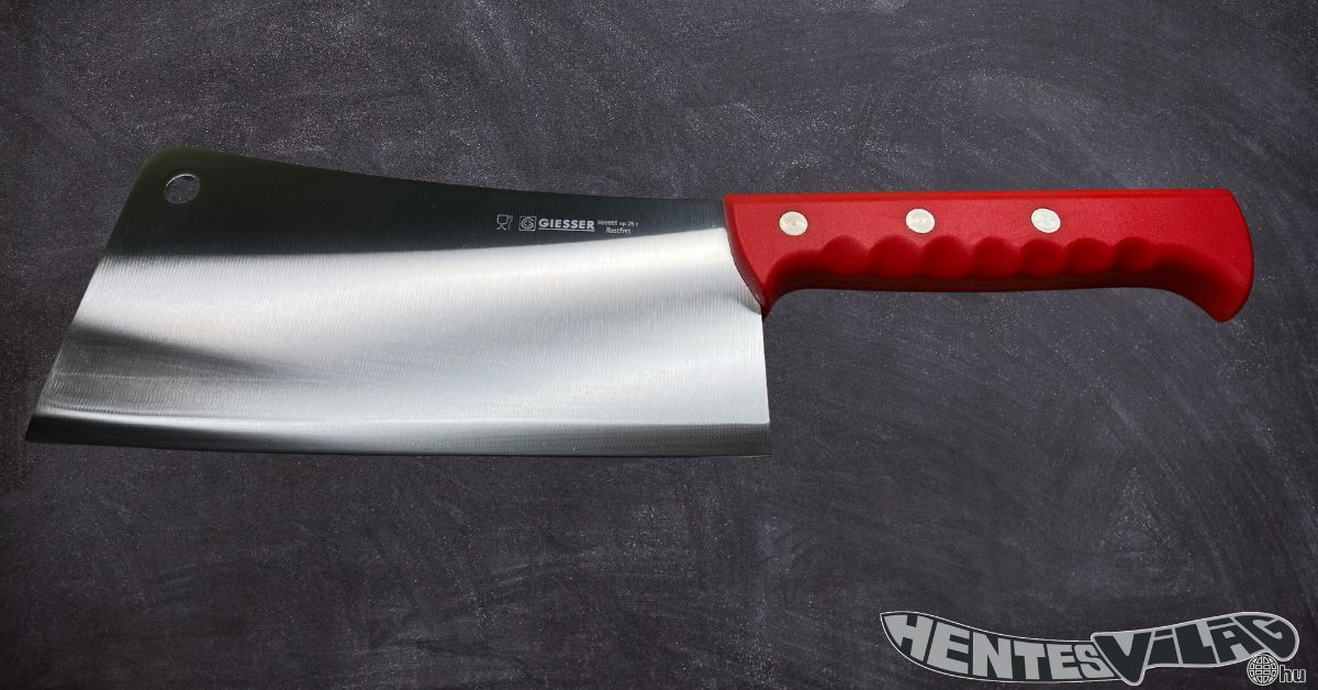 GIESSER hárompontos tőkebárd 25 cm-es PIROS MARKOLAT