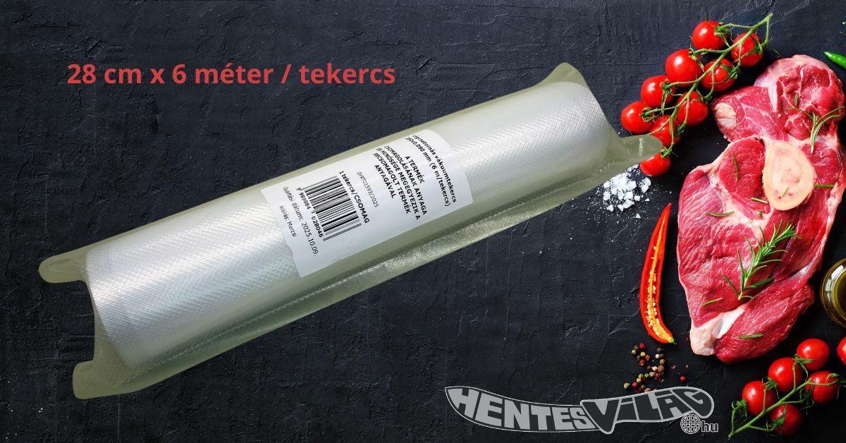 Légcsatornás vákuumtekercs 28 cm x 6 méter/ tekercs (0,090 mm) - Image 2