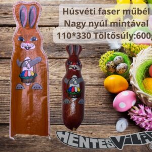 Húsvéti faser műbél Nagy nyúl mintával 110*330 Töltősúly:600g