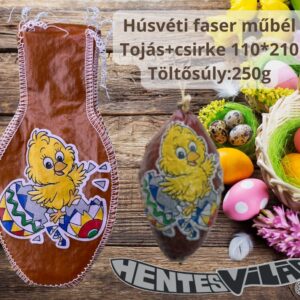 Húsvéti faser műbél Tojás+csirke mintával 110*210 Töltősúly:250g