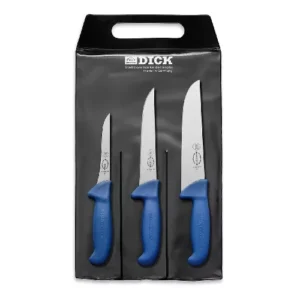DICK ErgoGrip késkészlet, 3 részes kék nyél,3 méret